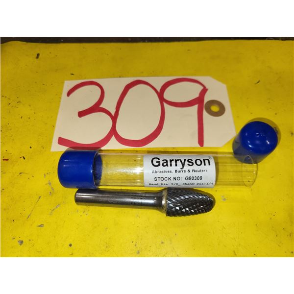GARRYSON Carbide Burr shank 1/4" for hard steel / Stainless
