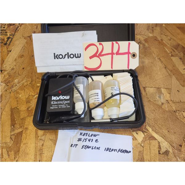 Koslow #1542C Stainless Indentification Kit
