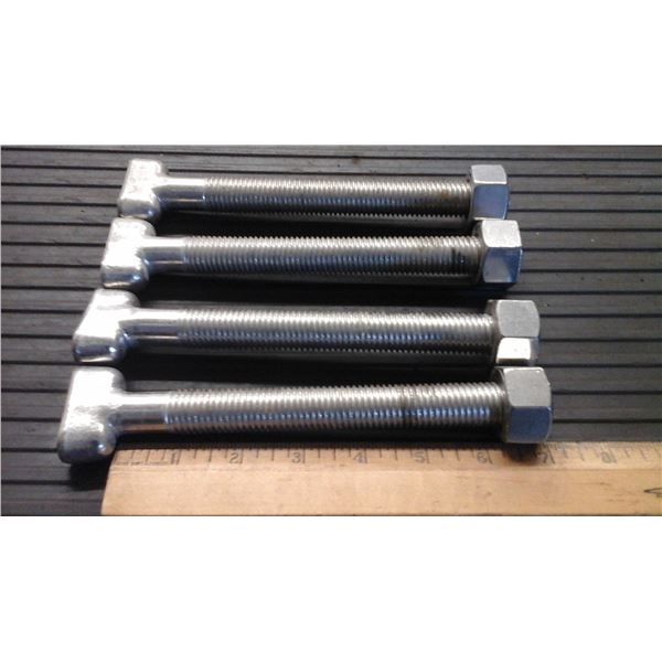 4 T Bolt stainless 304 HTF  3/4" NC X 7"