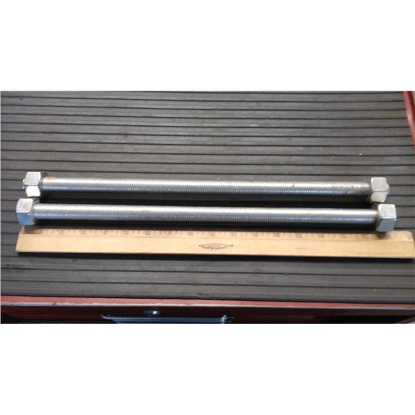 2 Tige filetée stainless 3/4 NC X 17"