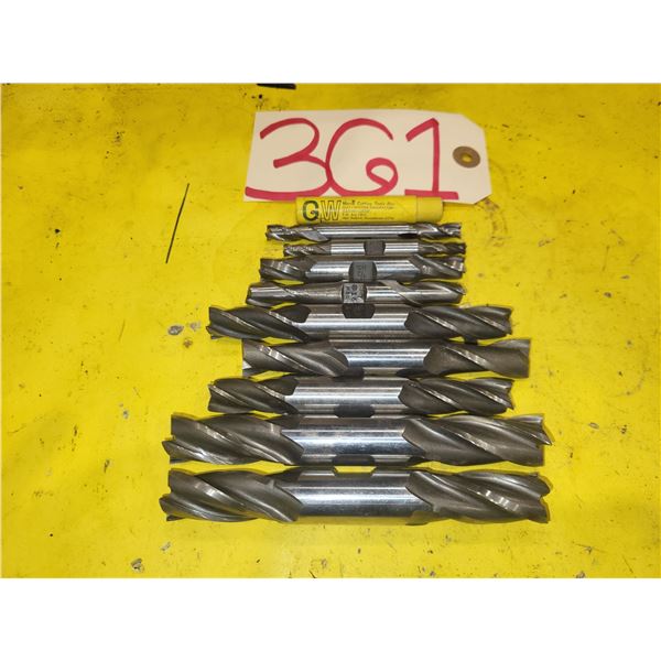 Lot of assorted Double HSS End Mill