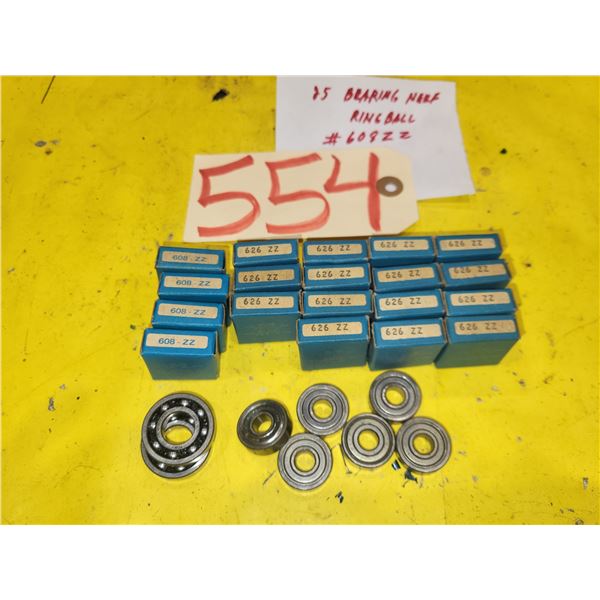Lot(25) of RingBall Bearing #608-ZZ