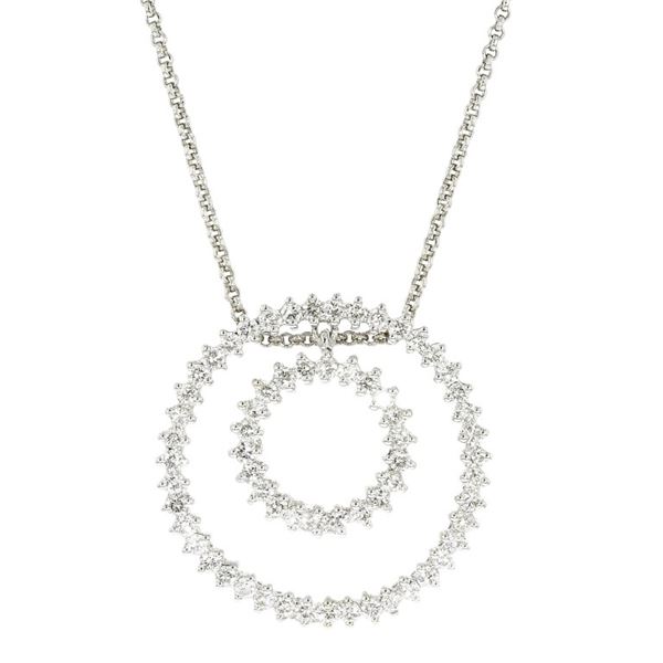 18K White Gold 2.35ctw Diamond Double Eternity Pen