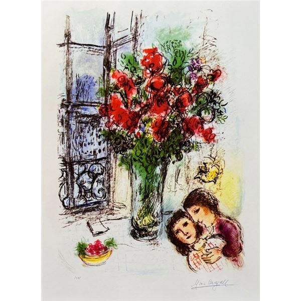 Marc Chagall “Les Fleurs Rouges” Limited Edition G