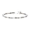 Image 1 : 14K White Gold 0.10ctw Diamond Bracelet