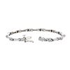 Image 2 : 14K White Gold 0.10ctw Diamond Bracelet