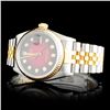 Image 5 : Rolex Two-Tone 36MM DateJust Diamond Wristwatch