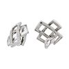 Image 2 : Platinum 1.05ctw Diamond Earrings