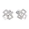 Image 3 : Platinum 1.05ctw Diamond Earrings