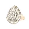 Image 1 : 14K Two-Tone Gold 4.35ctw Diamond Pear Ring