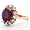 Image 3 : 14K Yellow Gold 3.50ct Ruby & 1.20ct Diamond Ring