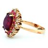 Image 8 : 14K Yellow Gold 3.50ct Ruby & 1.20ct Diamond Ring