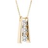 Image 2 : 14K Two Tone Gold 0.60ctw Diamond Pendant