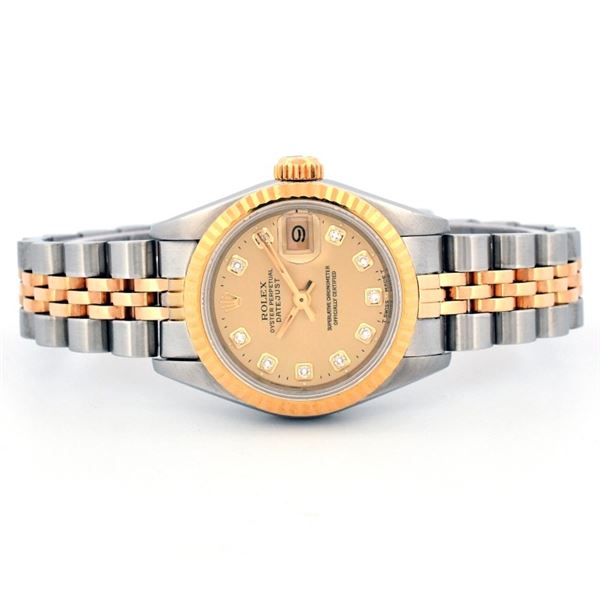 Rolex DateJust YG/SS Champagne Diam 26 Wristwatch