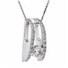 Image 5 : 14K White Gold 0.80ctw Diamond Pendant