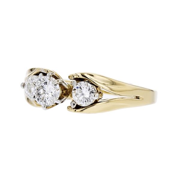 14K Yellow Gold 1.00ctw Diamond Ring