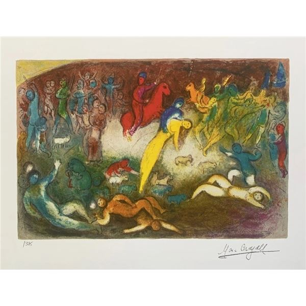 Marc Chagall “Chloe Is Carried” Limited Edition Gi