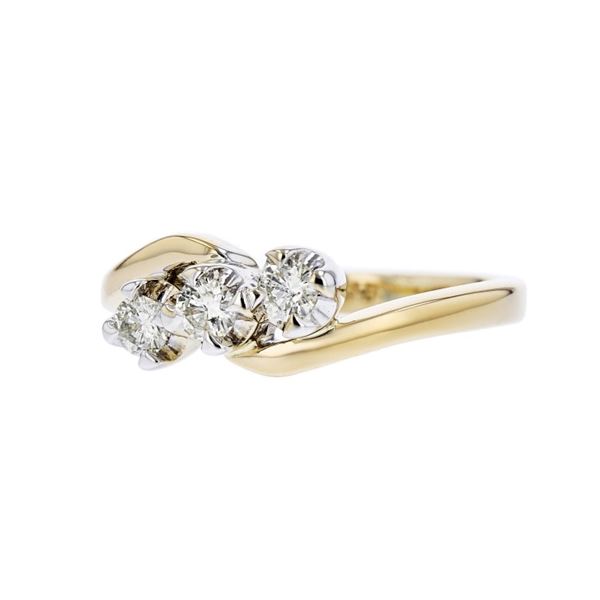 14K Yellow Gold 0.30ctw Diamond Ring
