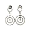 Image 3 : 18K White Gold 2.10ctw Diamond Dangling Earrings