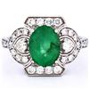 Image 6 : 14K Gold 1.81ct Emerald & 0.72ctw Diamond Ring