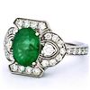 Image 7 : 14K Gold 1.81ct Emerald & 0.72ctw Diamond Ring