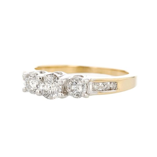 14K Two-Tone Gold 0.80ctw Round Diamond Ring