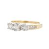 Image 1 : 14K Two-Tone Gold 0.80ctw Round Diamond Ring