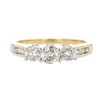 Image 2 : 14K Two-Tone Gold 0.80ctw Round Diamond Ring