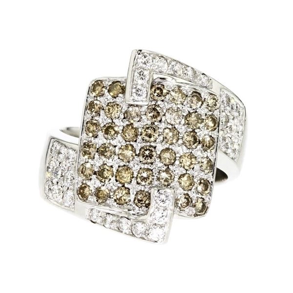18K White Gold 1.10ctw Diamond Ring