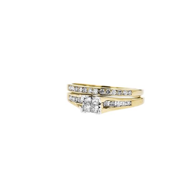10K Yellow Gold 0.40ctw Round Diamond Engagement R