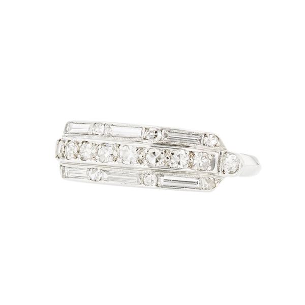 Platinum 0.75ctw Diamond Ring