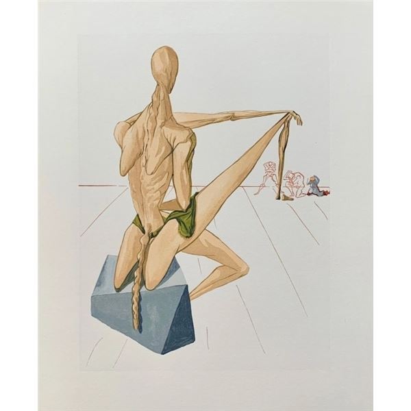 Salvador Dalí “Minos” Original Color Woodblock