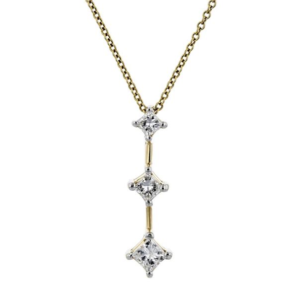 14K Yellow Gold 0.45ctw Diamond Pendant