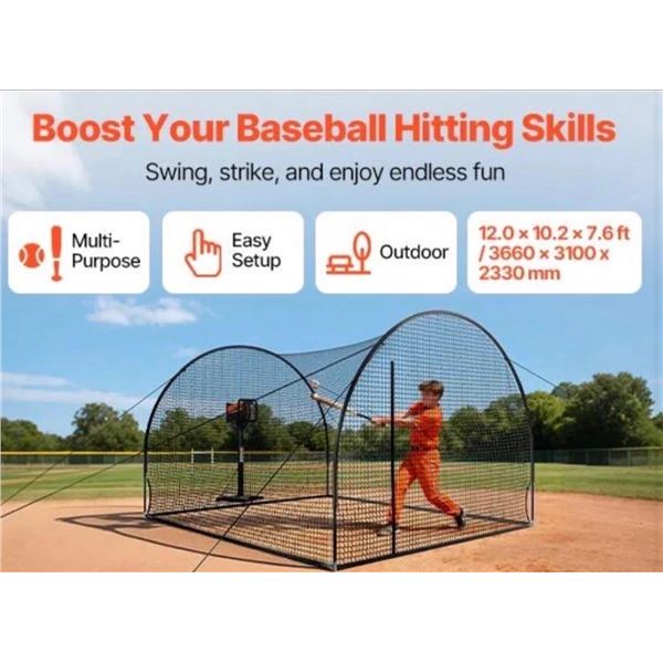 Returned checked complete “12’ x 12’ x 10’ Baseball & Softball