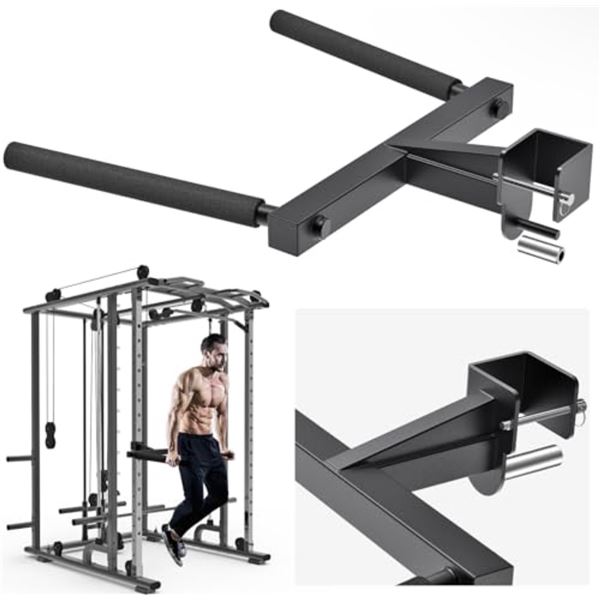 Brand New Kipika Y-Shaped Dip Bar Attachment for 3” x 3” Power Rack – Hea