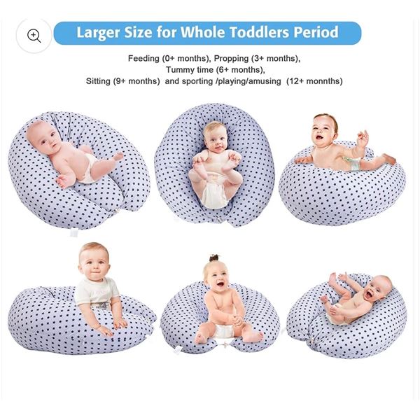 Brand New Chilling Home 47” C-Shaped Maternity & Nursing Pillow – Grey