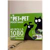 Image 2 : Brand New PET N PET Poop Bags – 60 Rolls (1,080 Bags) – Unscented