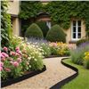 Image 1 : Brand New 66 ft x 4 in No-Dig Plastic Landscape Edging Kit with 60 Spikes