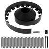 Image 2 : Brand New 66 ft x 4 in No-Dig Plastic Landscape Edging Kit with 60 Spikes