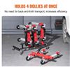 Image 1 : Brand New Mobile Car Dolly Storage Rack – Holds 4 Wheel Dollies