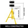 Image 5 : Brand New Heavy-Duty Adjustable Roller Pipe Stand – 2,500 lb Capacity