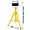 Image 1 : Brand New Heavy-Duty Adjustable Roller Pipe Stand – 2,500 lb Capacity