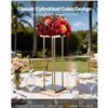 Image 1 : Brand New 10-Piece 23.62-Inch Gold Wedding Flower Stand Set