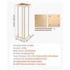 Image 4 : Brand New 10-Piece 23.62-Inch Gold Wedding Flower Stand Set