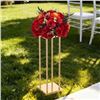 Image 5 : Brand New 10-Piece 23.62-Inch Gold Wedding Flower Stand Set