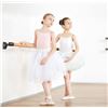 Image 1 : Brand New 6ft Wall Mounted Traditional Wood Ballet Barre System – Height Adjustable- Dolibe