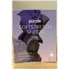 Image 2 : Brand New Brand New Purple SoftStretch Sheets Set / King/Cal King / TRUE WHITE