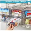 Image 1 : Brand New Vtopmart 4-Pack Clear Stackable Storage Drawers with Handles