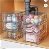 Image 3 : Brand New Vtopmart 4-Pack Clear Stackable Storage Drawers with Handles