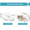Image 2 : Brand New Vtopmart 4-Pack Clear Stackable Storage Drawers with Handles
